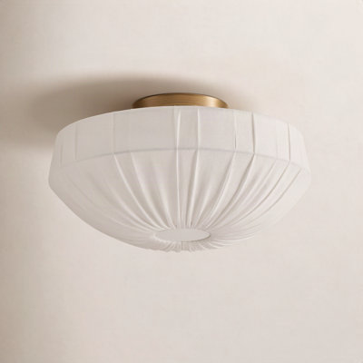 Cinda 24" Fabric Single Light Flush Mount