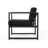 Contemporary Outdoor Club Chair - Water- Dark Gray Padding, Aluminum, 26.67"W X 26.67"H 27.24"D Seat Cushion For Patio,