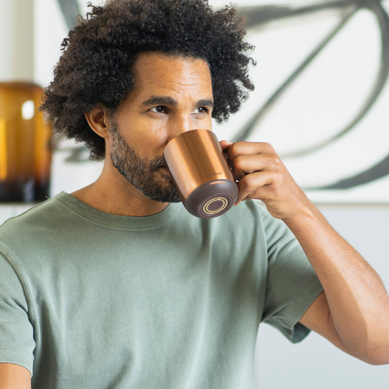 Ember Copper 14oz Temperature Control Smart Mug with Coaster