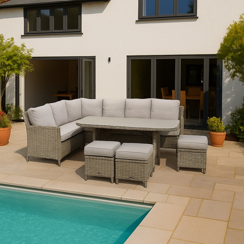 Pat Sectional Sofa Set with Cushions