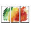 «Color Explosion», ensemble de 3 toiles abstraites encadrées-2107811667-2107811666