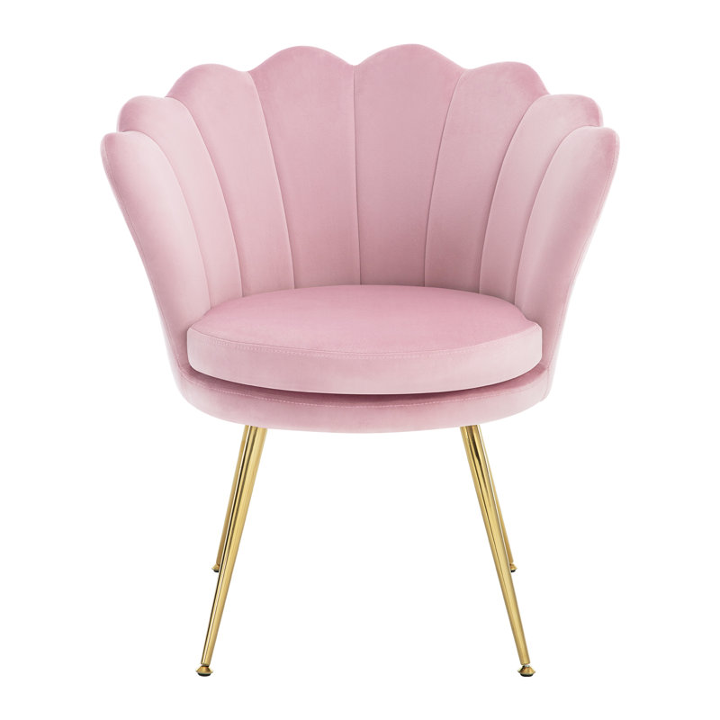 Velvet Armchair, Pink