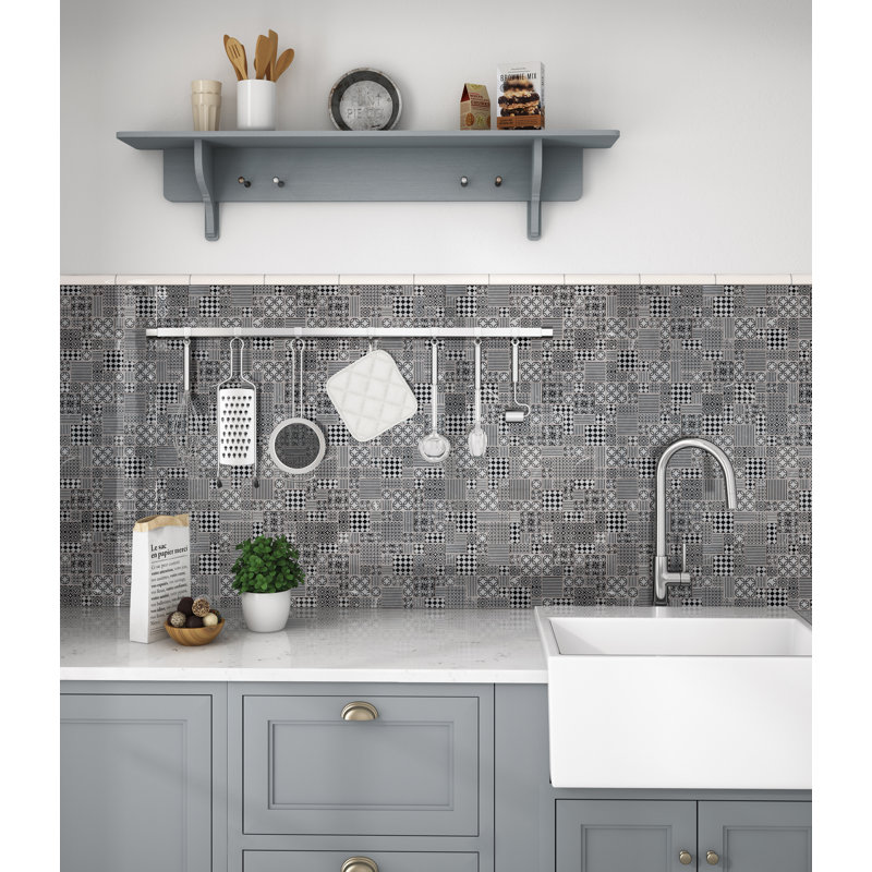 Monolith 12 in. x 12 in. Honed Marble Mosaic Floor and Wall Tile, Monolith