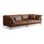 Canapé modulaire brun en cuir véritable-919571827-919571839