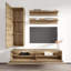 Meuble audio-vidéo en chêne flottant Fly 35 "H 35TV-609419033