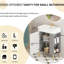 Meuble-lavabo gris 24Vb06-21Mgr avec lavabo en céramique. Style moderne élégant. Matériau en bois de qualité. Vaste espace de rangement. Teinture et assemblage requis Élégance contemporaine. Fabrication robuste.