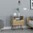 Nightstand 22"H, One Open Shelf, Single Door Cabient, Hairpin Legs, Light Oak