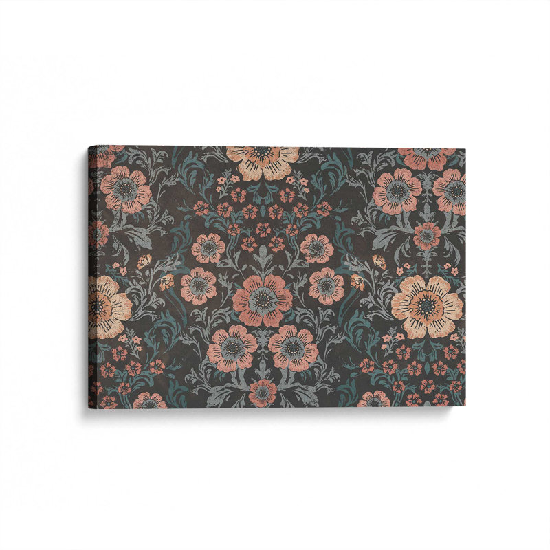 Papier peint Bouquet I par Victoria Barnes, reproduction d'art sur toile, H 24 po x l 32 po