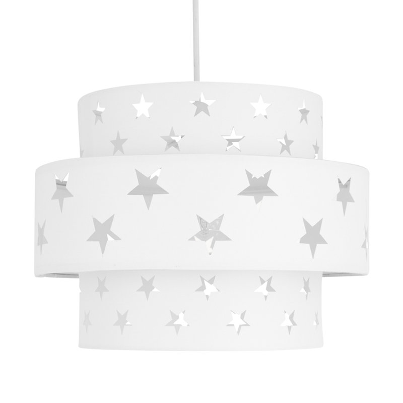 Achraf 22cm H Cotton Drum Pendant Shade, White