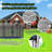 SENCHO GINSYTALIOR 12' Round Backyard Trampoline with Safety Enclosure，Basketball Hoop