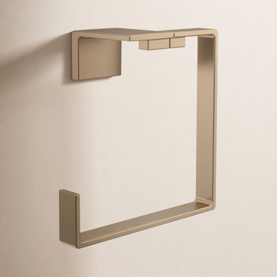 Vero Wall Mount Square Open Towel Ring Bath Hardware Accessory