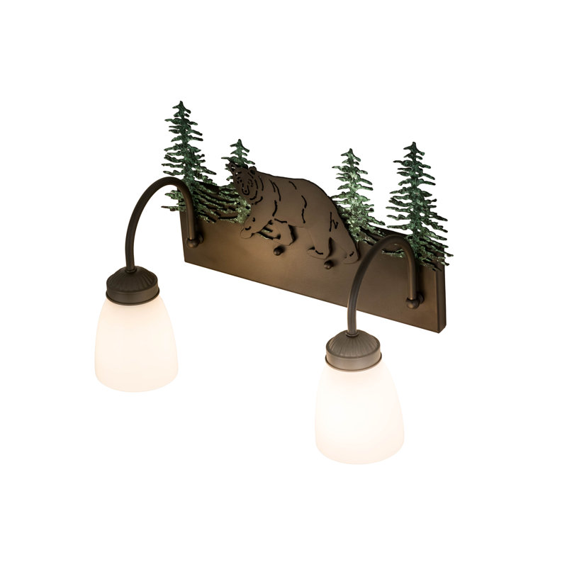 Rustic Lodge 2 - Light Dimmable Vanity Light, Oil Rubbed Bronze