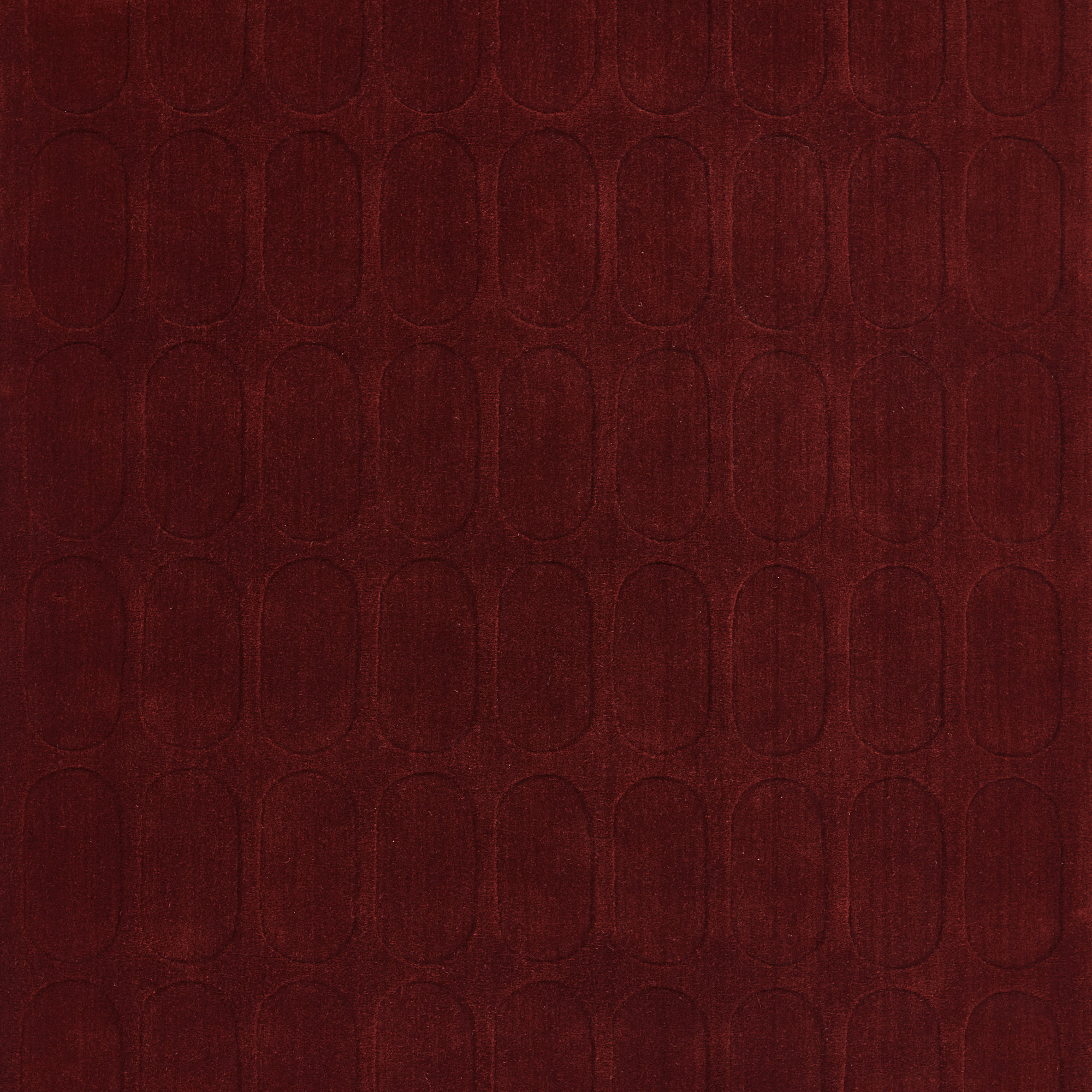  Contour Hand Loomed Wool Geometric Burgundy Area Rug, Rectangle 2' x 3'