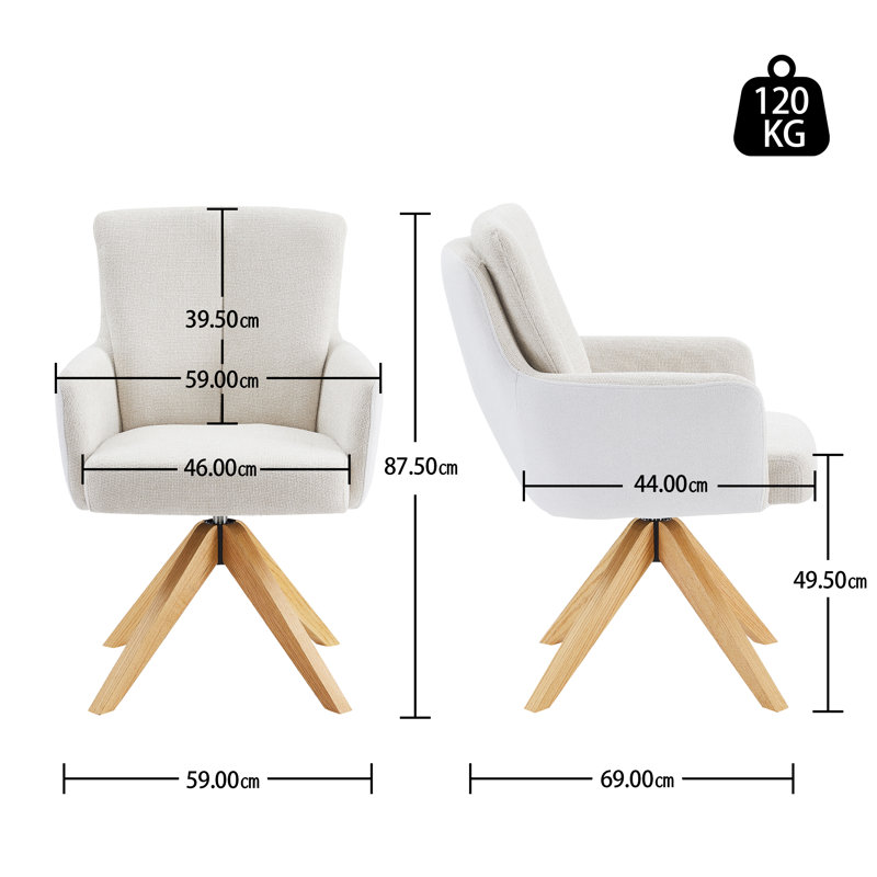 Bernab Task Chair, Off White