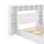Grand lit en bois avec armoire tout-en-un, tablette, douilles et lit gigogne-1973867059