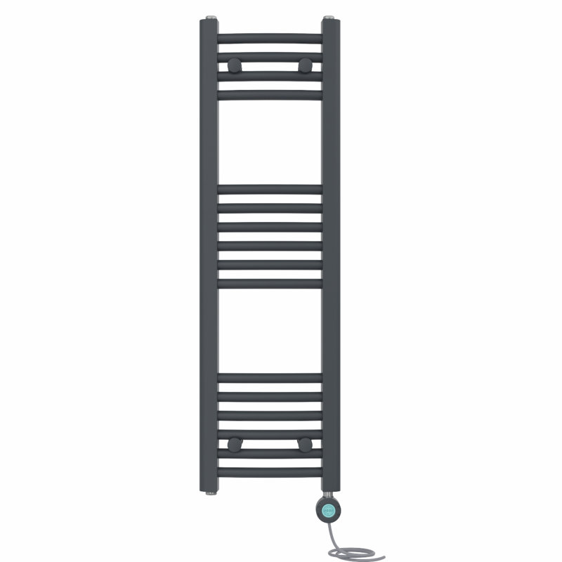 Curved Towel Rail Heated Towel Rails, 100" H x 30" W x 3.4" D, Anthracite