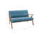 Desi Retro Button Tufted Loveseat