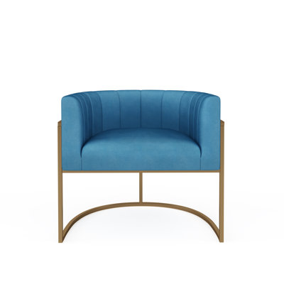 Velvet Barrel Chair