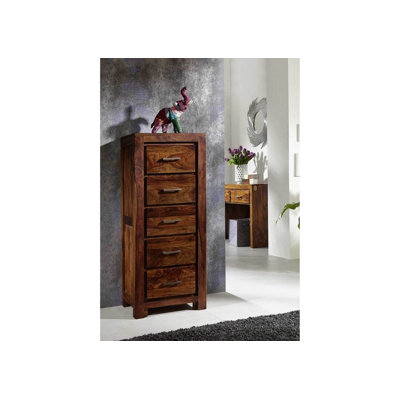 Metro Life Solid Wood 50cm W 5 - Drawer Chest of Drawers