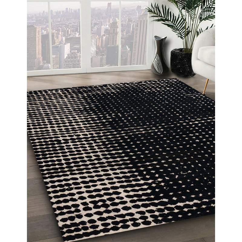 Abstract Indoor Rug, Round 4'