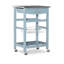 Chariot de cuisine en granit avec tiroir utilitaire et panier Macy-128495253-128495256