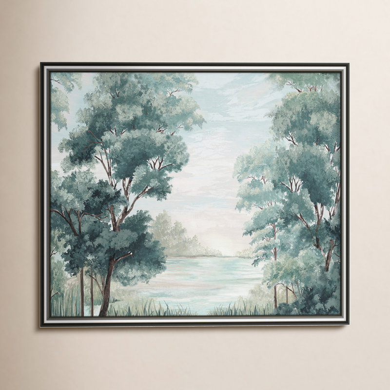 LeeRoy - Peinture encadrée, Encadrement argenté, H 17,25 po x l 20,25 po x P 0,87 po