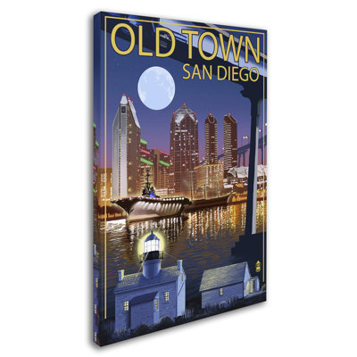 Publicité rétro sur toile Kadey «Old Town»