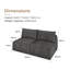 Canapé modulaire en chenille Boneless-1623630245