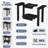 HDPE Waterproof Shower Stool – All-Weather Indoor/Outdoor Bench with Storage Shelf – Multipurpose Leg Shaving Seat & Side Table-1962831157