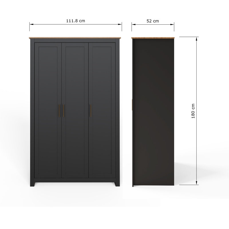 Kenneth Piece Bedroom Set, Black