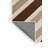 Washable Cognac Light Beige Striped Area Rug-1083014147