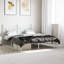 Cadre de lit en métal avec tête de lit Ibraheem, rangement sous le lit, silencieux, sans matelas-648409197-648409170
