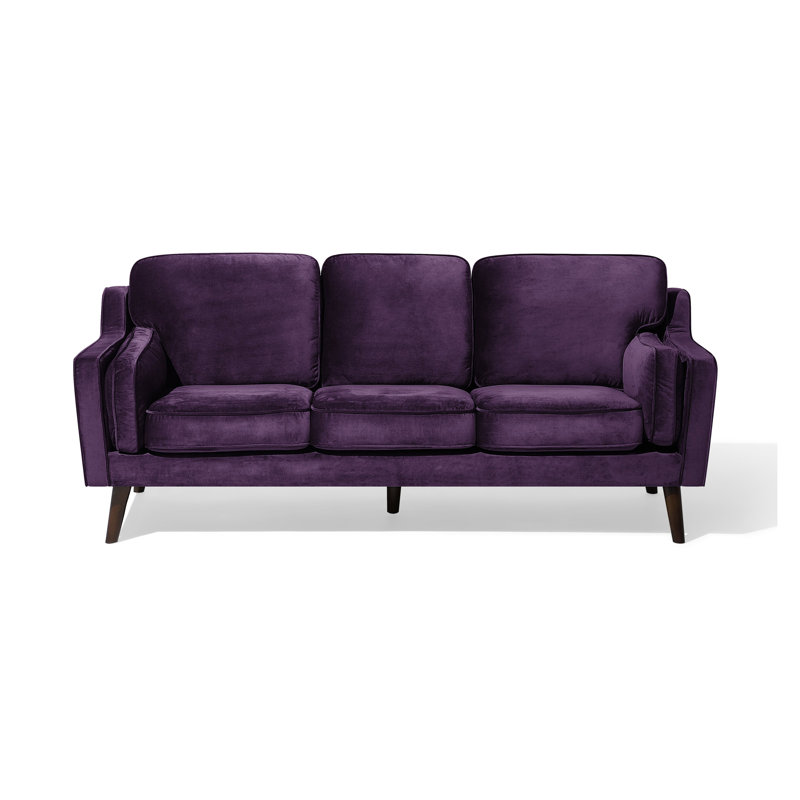 Forsyth 3 Seater Velvet Sofa, Purple