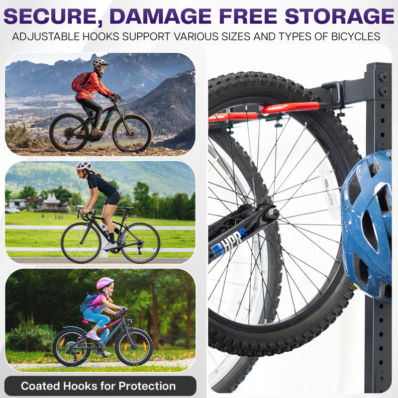 Porte-vélos autoportant vertical Life Finds, pour 5 vélos