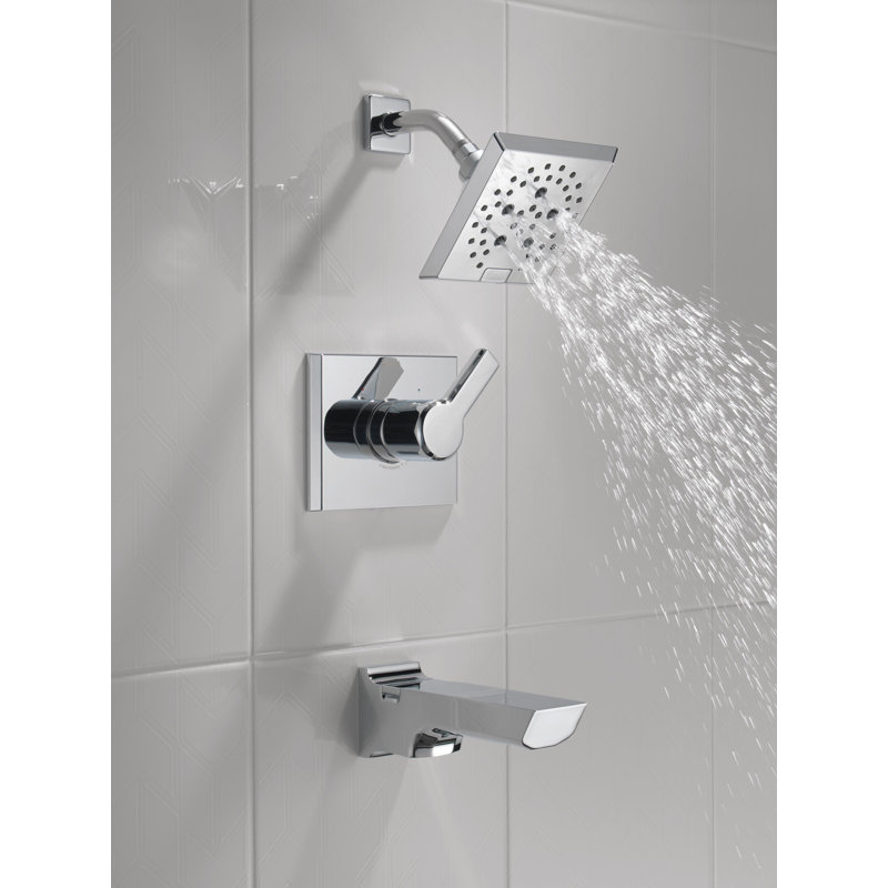 Pivotal 14 Series Tub and Shower Faucet, Chrome