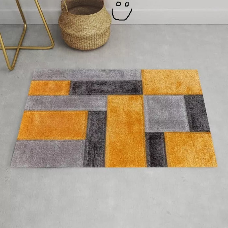 Modern Stylish Large Shaggy Area Rugs Hallway Living Room Bedroom Carpet Mats*, Rectangle 60 x 110 cm