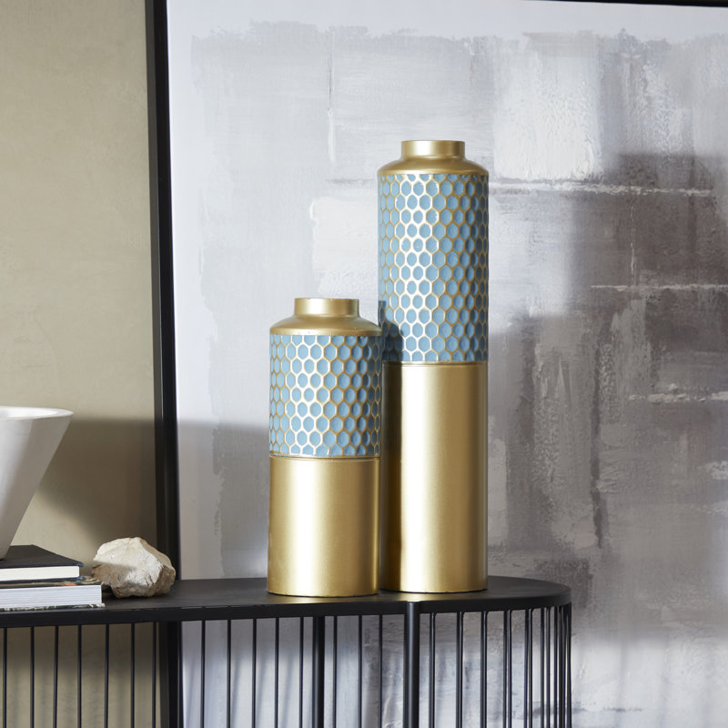 Ensemble de vases de table 2 pièces, Bleu clair
