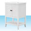 Ensemble de meuble-lavabo 24 po avec évier, armoire de salle de bain avec porte, bois massif et panneau de fibres à densité moyenne, finition peinte