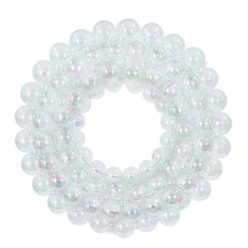  Couronne irisée transparente 28 po.