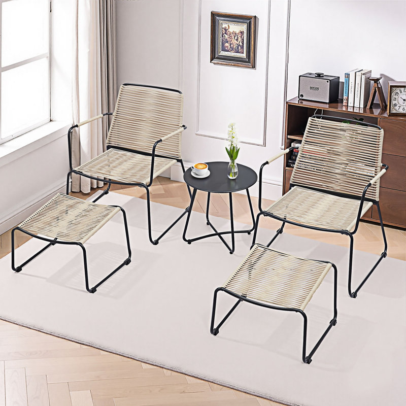 5 Piece Patio Conversation Set