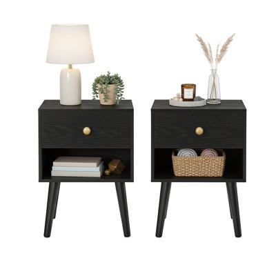 Elizabethton 39cm W Manufactured Wood Bedside Table