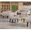 Fauteuil à oreilles rembourré Palladio