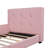 Twin Size Upholstered Platform Bed With Guardrail-1198580626