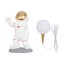 Lampe de table astronaute, ampoule G9, lampe de bureau lune, lumière chaude 3000K, veilleuse pour chambre, salle de jeux et chambre d'enfant