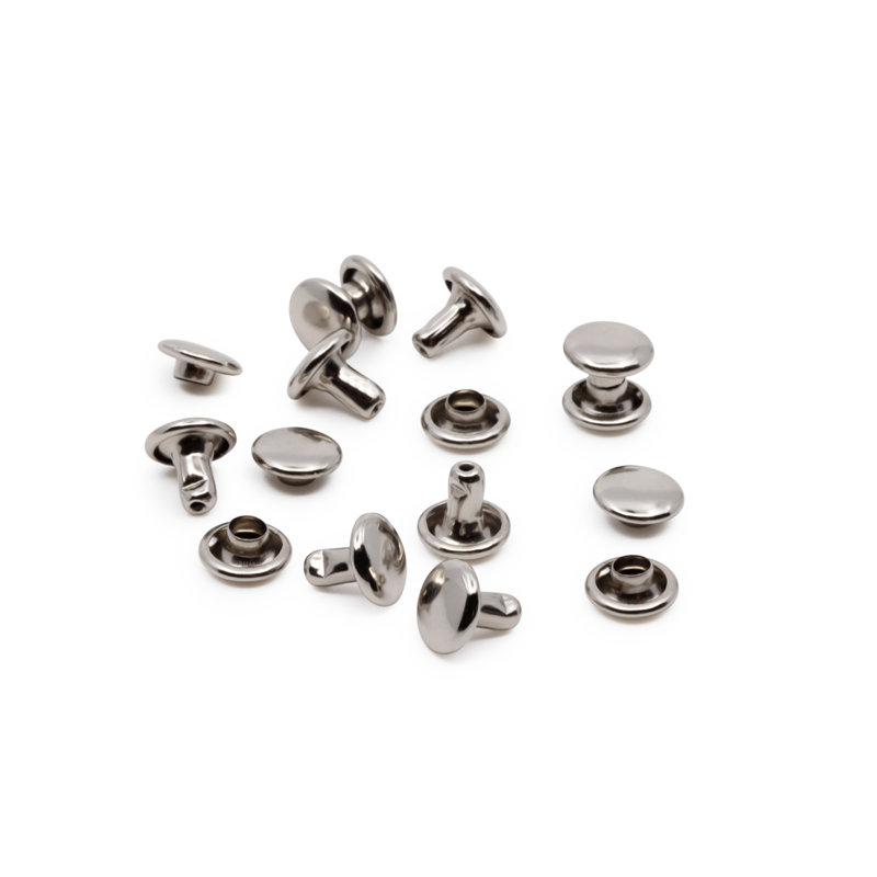 Dritz Double-Cap Rivets & Tools, 8 mm, Silver, 120 Sets