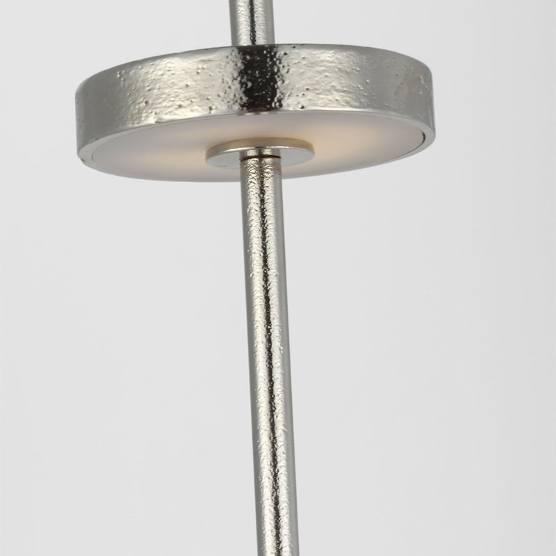 Kelly Wearstler Sene Rechargeable Table Lamp, 12.25" H x 3.25" W x 3.25" D, Silver, 1.5 W