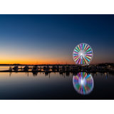 Ferris Wheel At National Harbor Print by Steven Heap