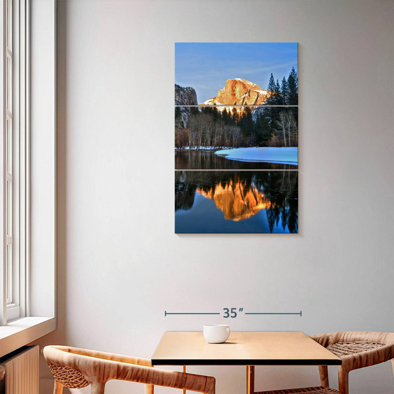 Alvord Half Dome par Merced River, H 57 po x l 36 po