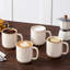 Set of 4 16oz Stoneware Mugs, Green Ceramic Coffee Cups with Straight Edge Design and Double-Sided Reactive Glaze Finish-61453430-61453426-61453424