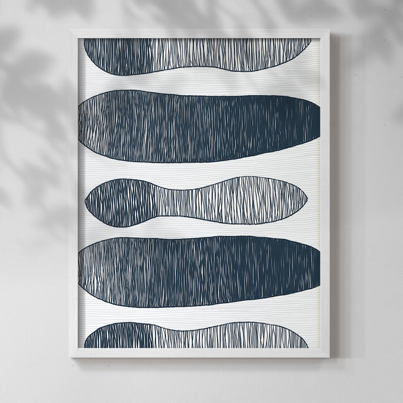 "ABSTRACT Series DCC XXXVI" par J Paul, Blanc / Blanc, H 11 po x l 9 po